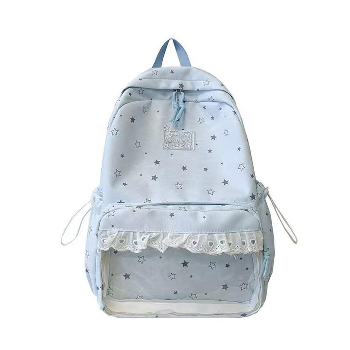 Star-Patterned Casual School Backpack Kalsten
