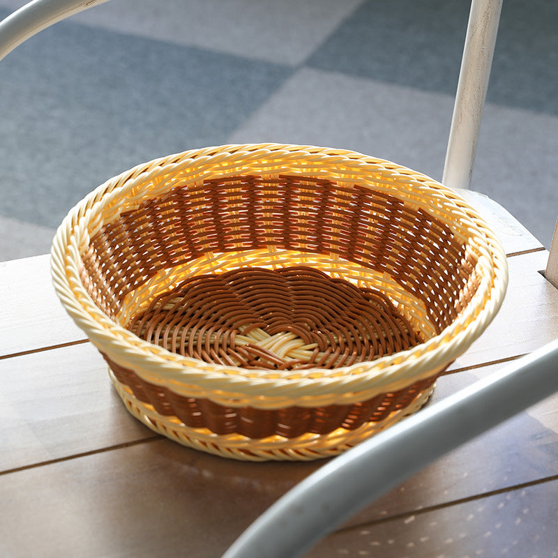 Unisex Handwoven Decorative Basket with Natural Shape Kalsten