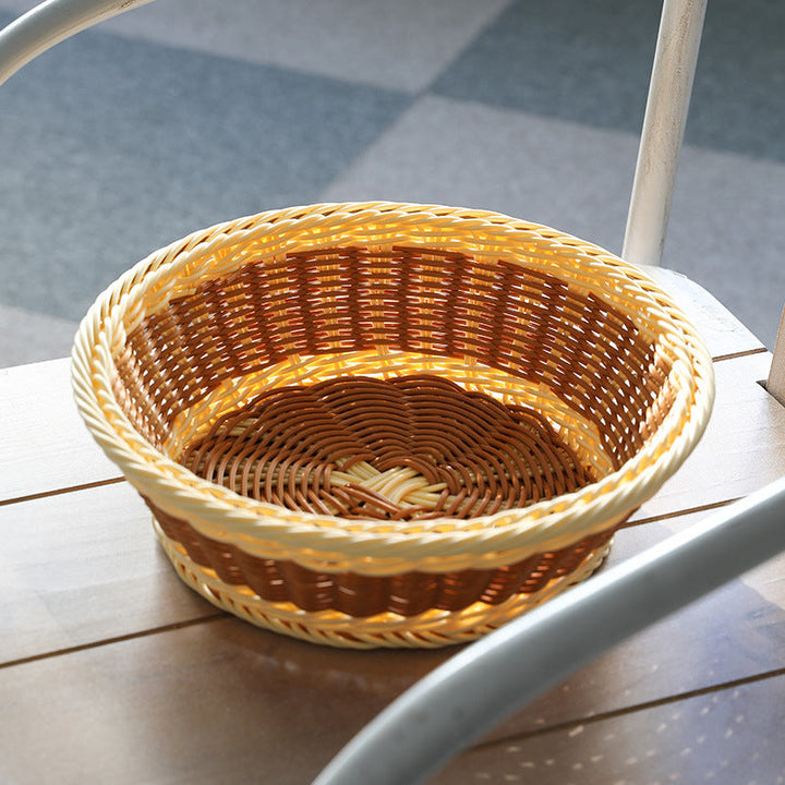 Unisex Handwoven Decorative Basket with Natural Shape Kalsten
