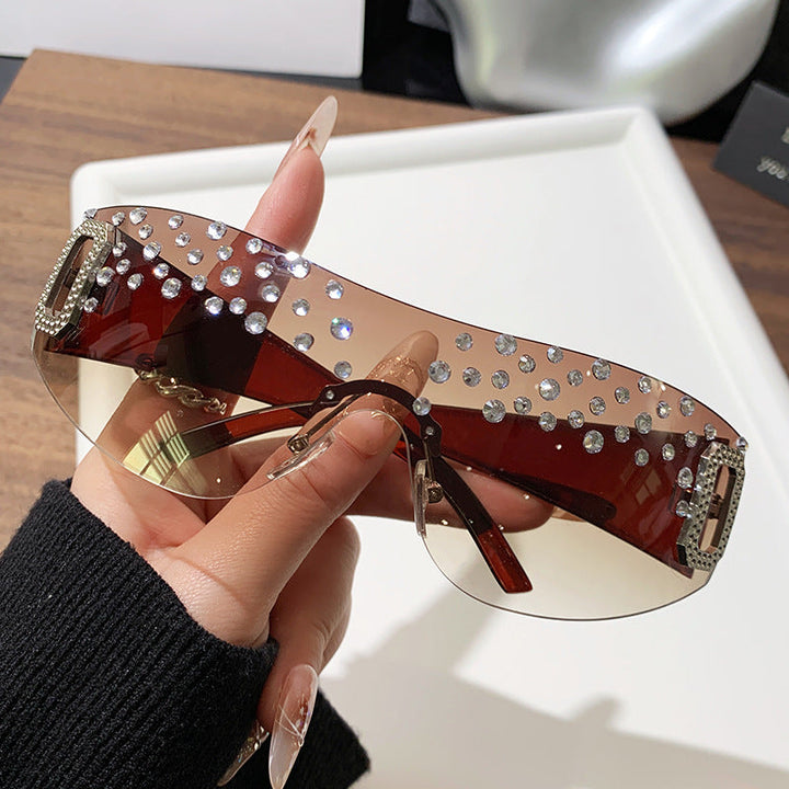 Women's Glamorous Sunglasses with Glitter Accents Kalsten