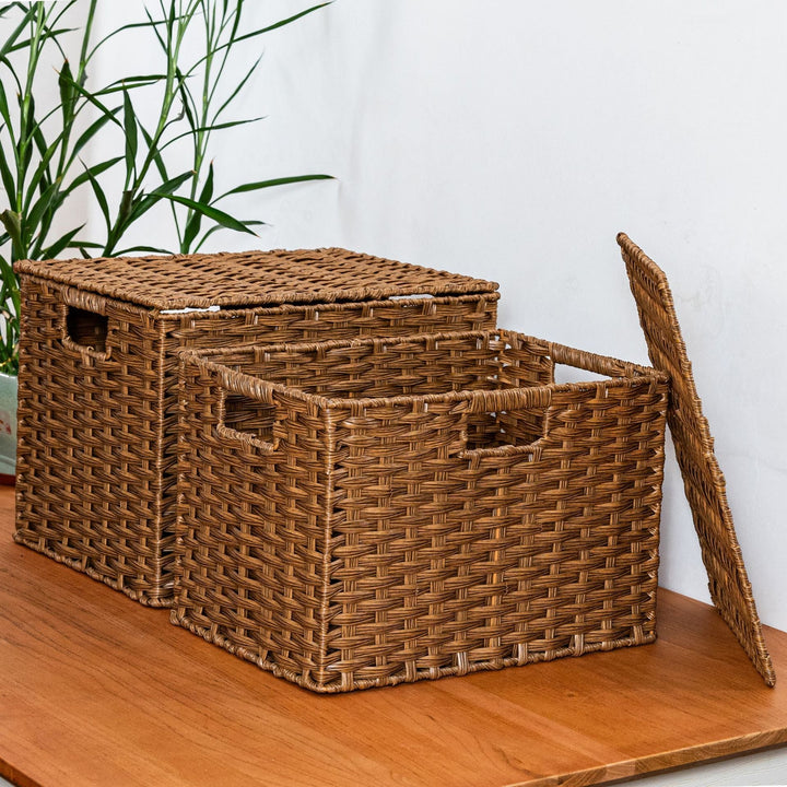 Women's Practical Storage Basket with Handles Kalsten