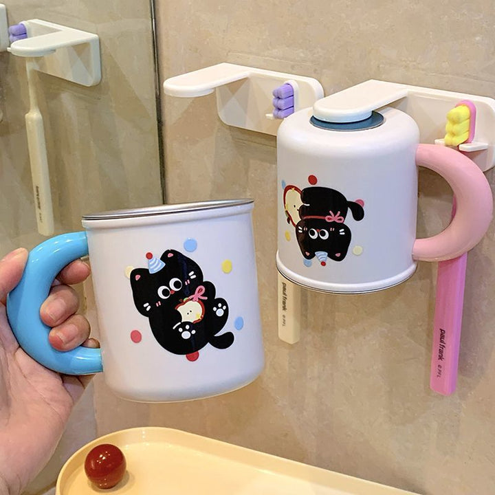 Wall cup holder with creative animal motif Kalsten