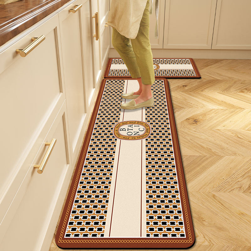 Floral Pattern Kitchen Comfort Mat