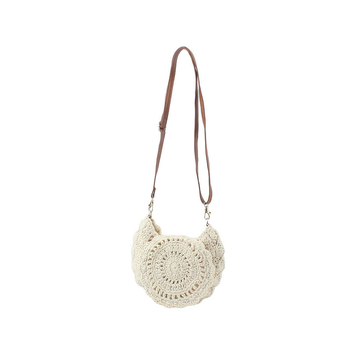 Handcrafted shoulder bag with unique crochet pattern Kalsten