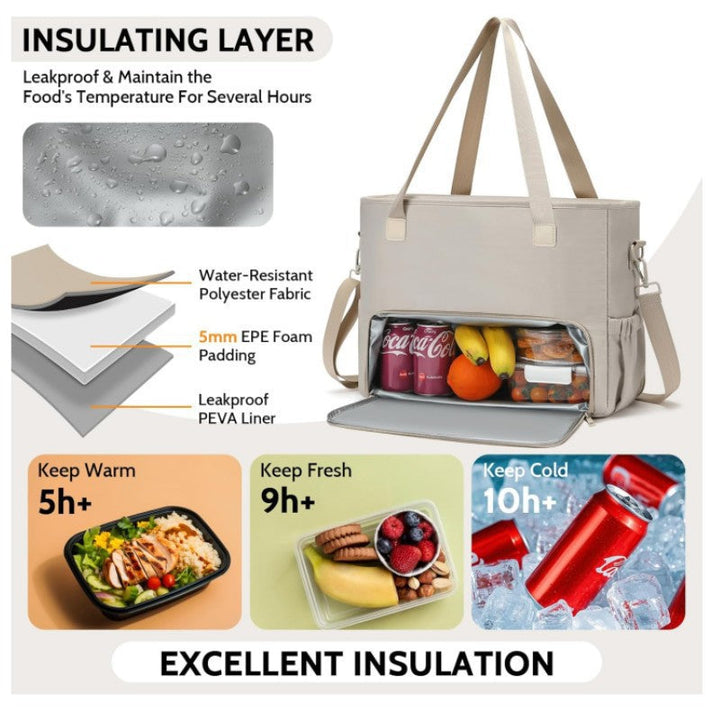 Insulated picnic bag with integrated cooling function Kalsten