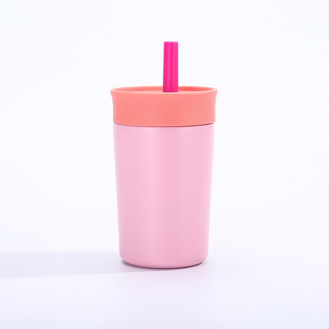 Women insulated coffee cup with integrated straw Kalsten