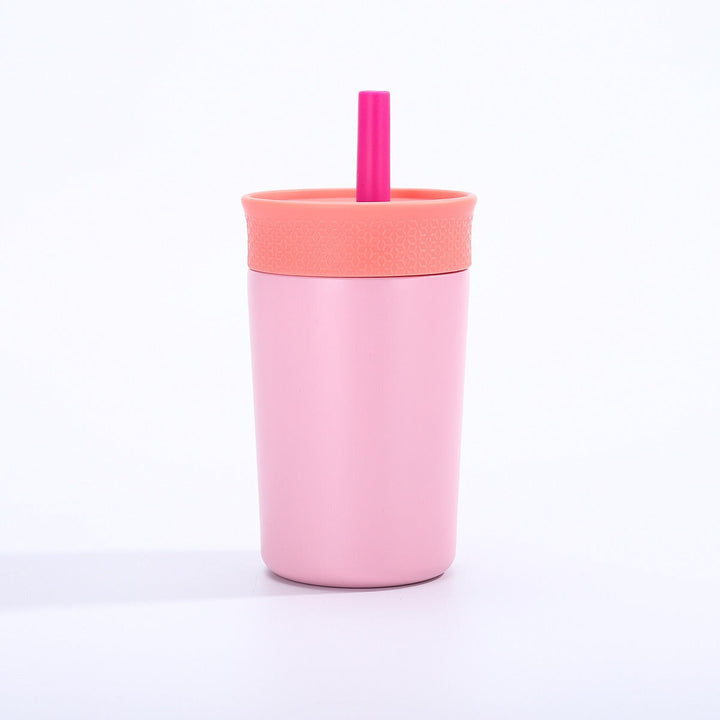 Women insulated coffee cup with integrated straw Kalsten