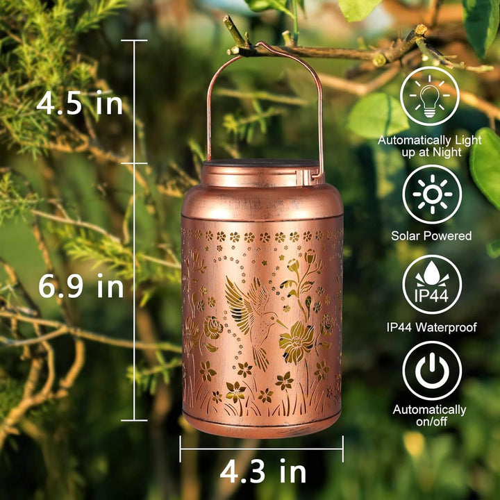 Intricate Metal Shadow Projection Table Lamp With Rechargeable LED Kalsten