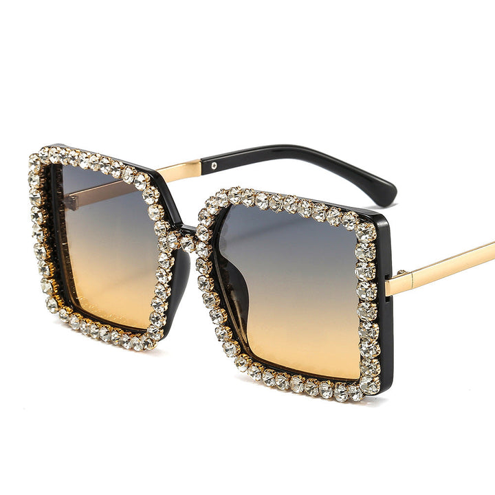 Ladies glamorous sunglasses with square frame Kalsten
