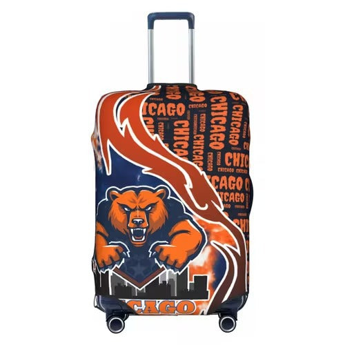 Unisex nan elastic luggage cover with football argyle pattern, tear-resistant stretch cover for trolley with handle and wheel openings Kalsten