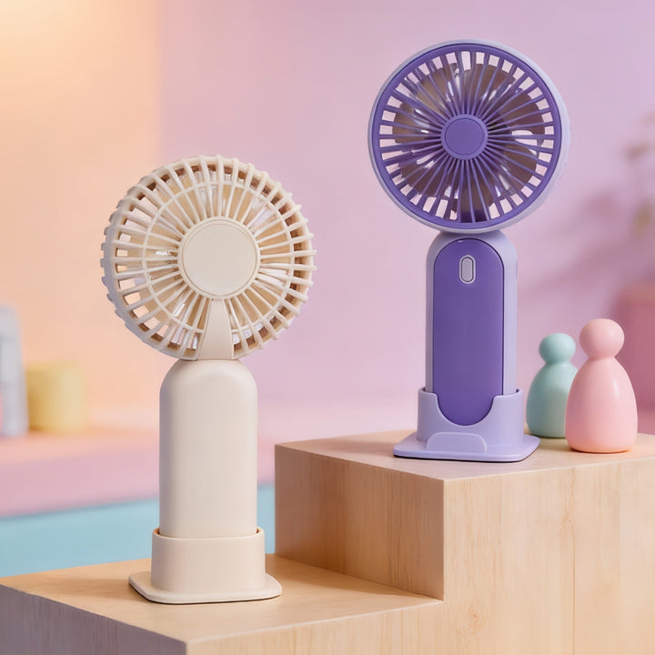 Portable Desktop Hand Fan with Multi-Stage Speed Control Kalsten