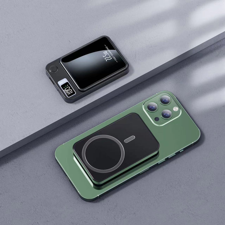 Portable power bank with intelligent LCD display and wireless charging function Kalsten
