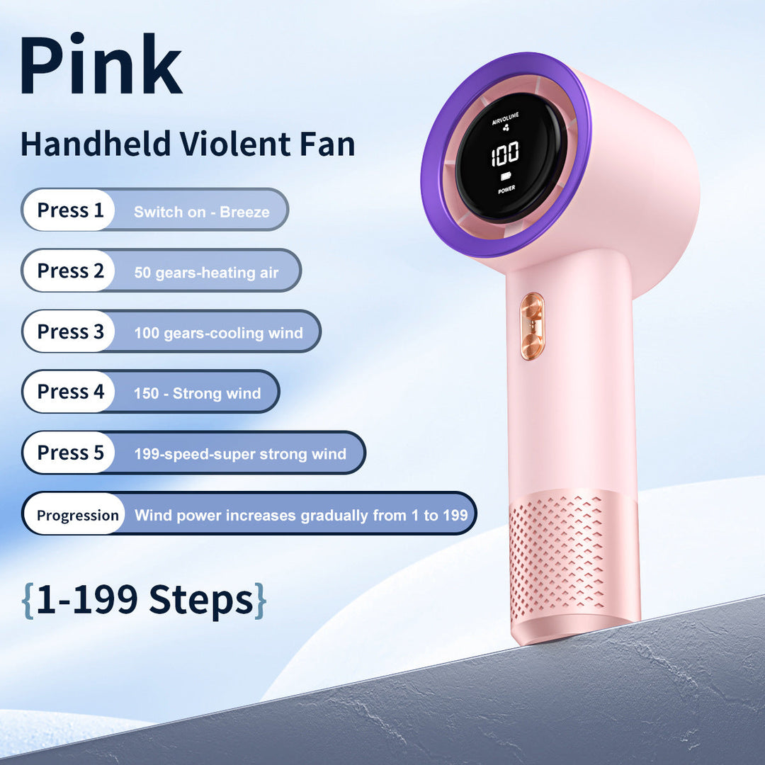 Unisex Smart Touchscreen Handheld Wind Control Fan Kalsten