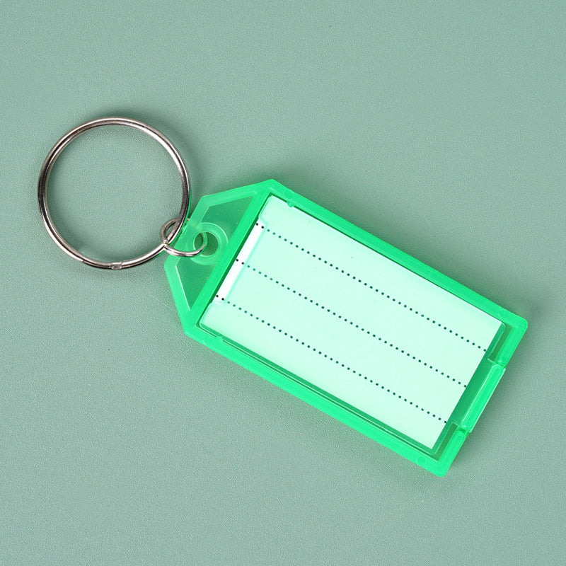 Unisex keychain with reusable label field Kalsten