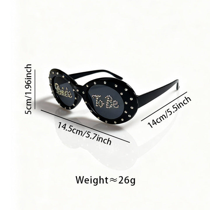 Rhinestone-Embellished Bridal Sunglasses Kalsten