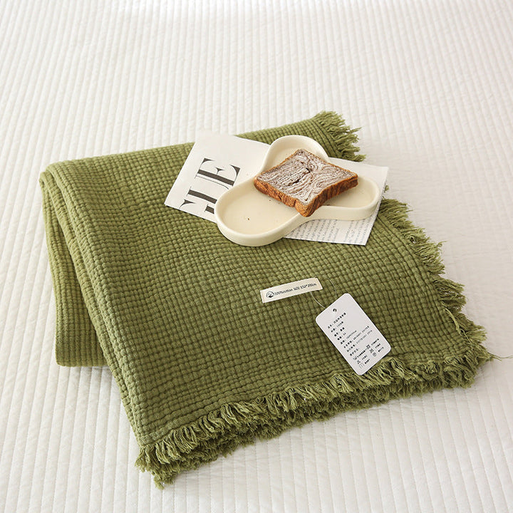 Women's cozy waffle textured blanket Kalsten