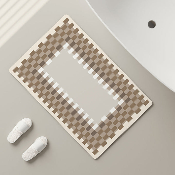 Textured Bathroom Mat Kalsten