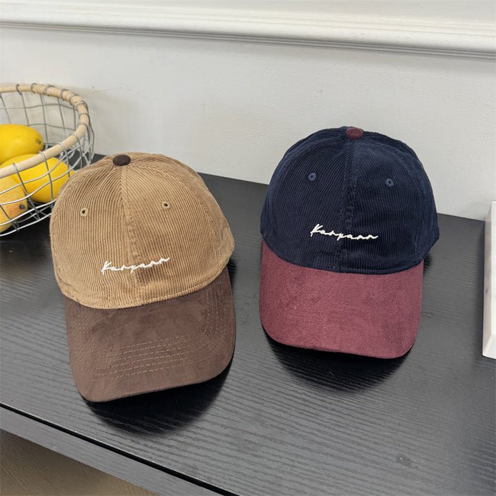Men's Corduroy Brimmed Baseball Cap Kalsten