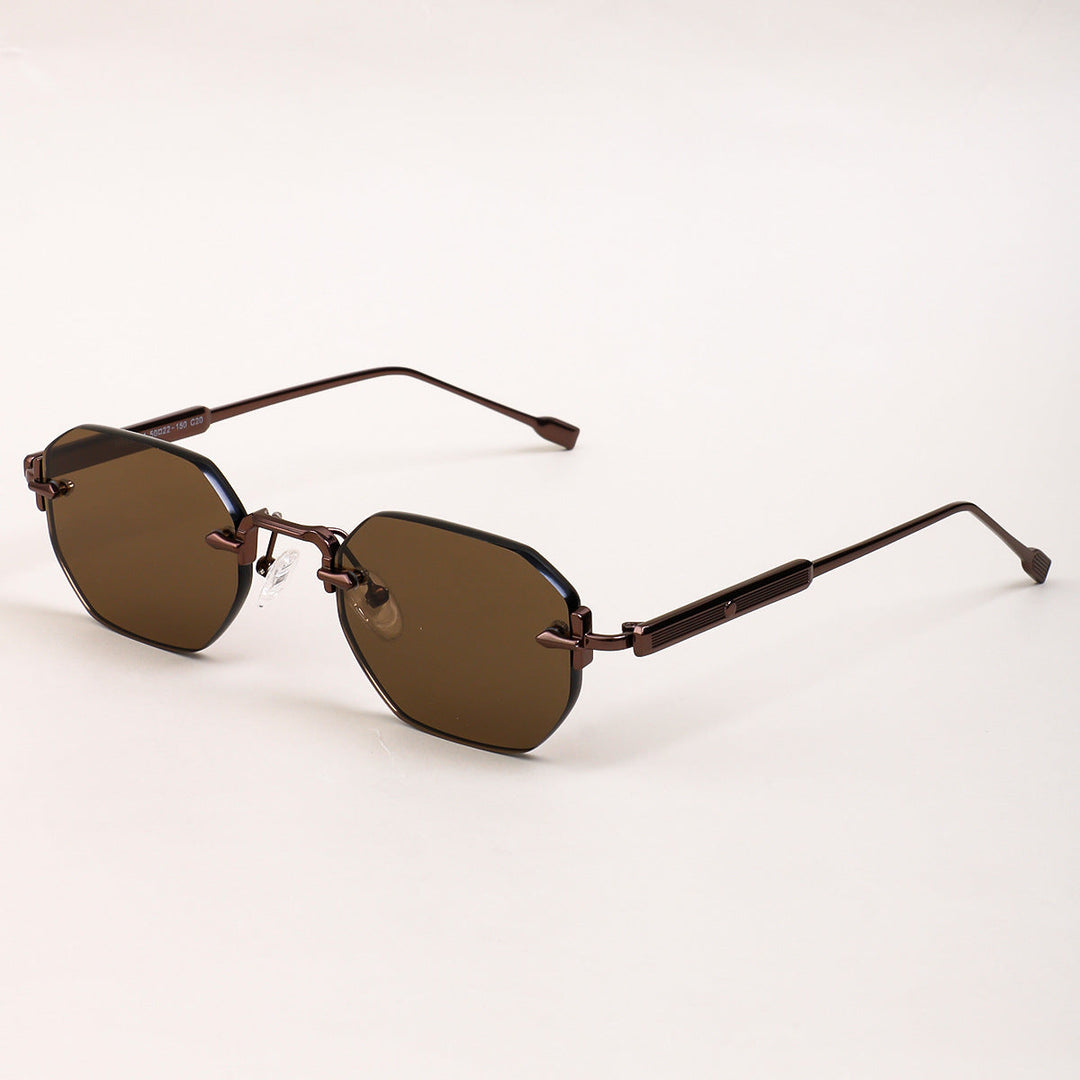 Ladies sunglasses with elegant octagonal frame and comfortable nose pads Kalsten