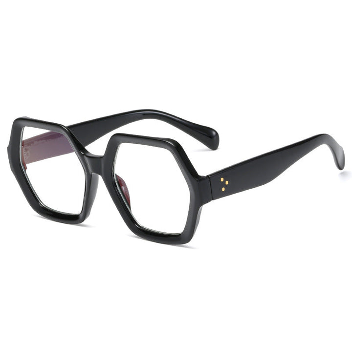 Women's geometric reading glasses in striking honeycomb frame design Kalsten