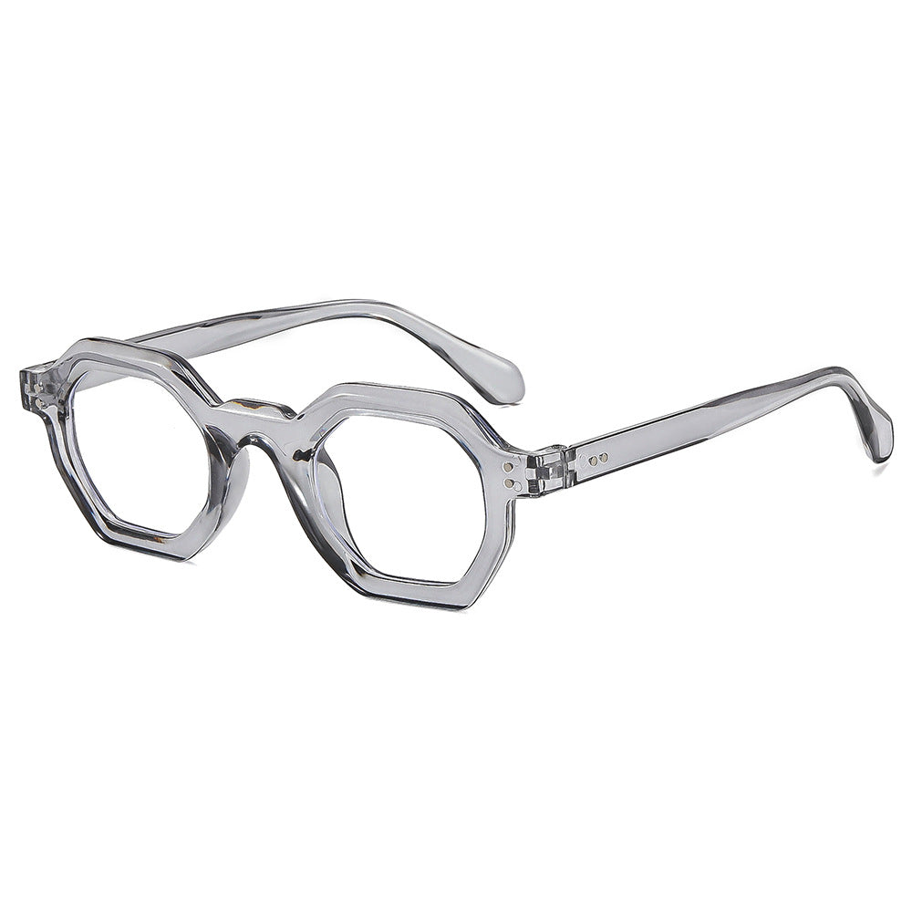 Women's octagonal sunglasses with fashionable pattern and UV protection Karnz