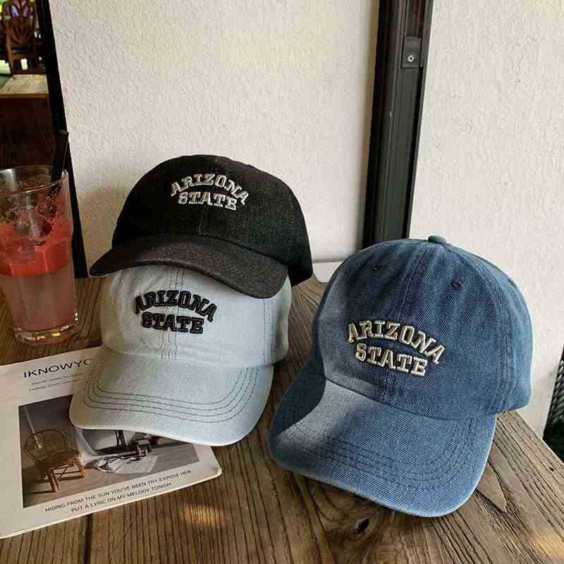 Unisex Vintage-Inspired Embroidered Denim Cap Kalsten