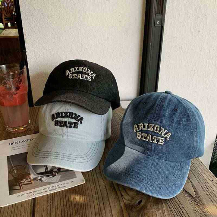 Unisex Vintage-Inspired Embroidered Denim Cap Kalsten