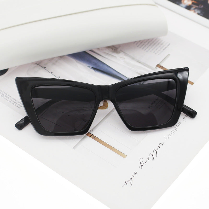 Women's Cat Eye Sunglasses with Transparent Frame and UV Protection Kalsten