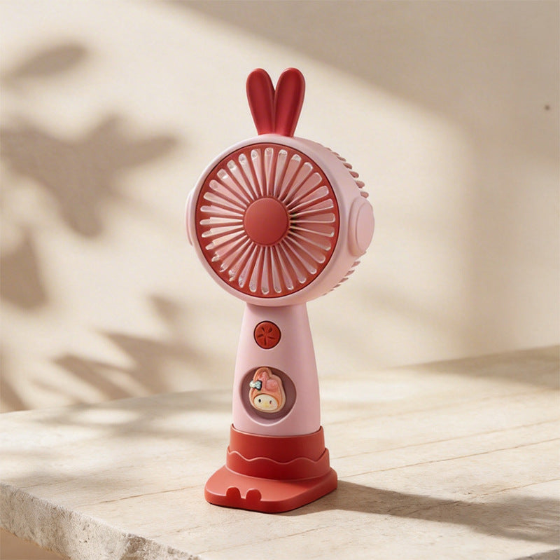 Cute Bunny-Themed Mini Handheld Fan Kalsten