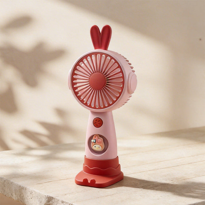 Cute Bunny-Themed Mini Handheld Fan Kalsten