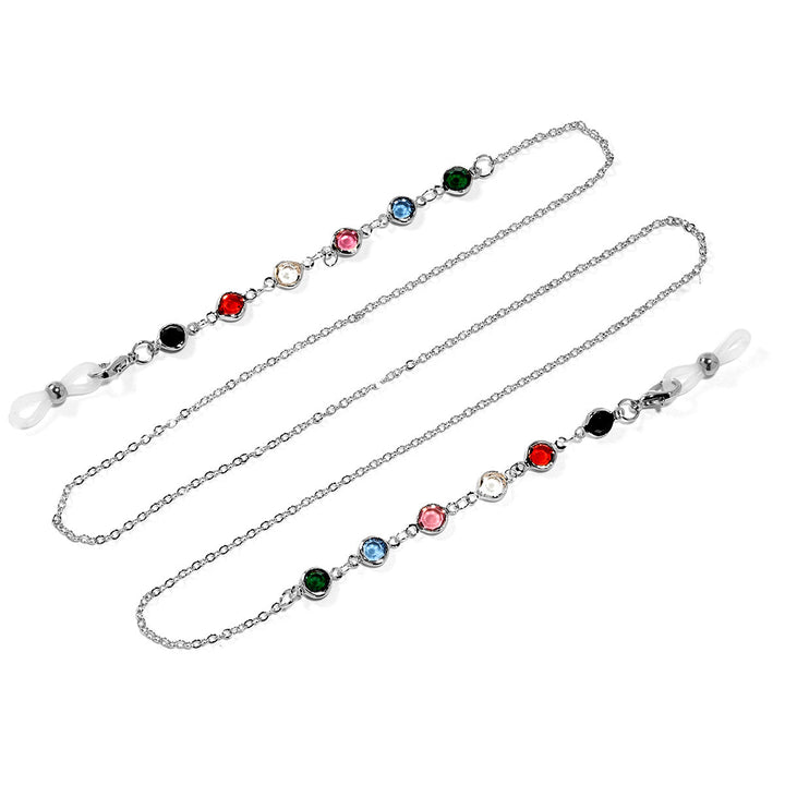 Stylish Decorative Gemstone Eyewear Chain Kalsten
