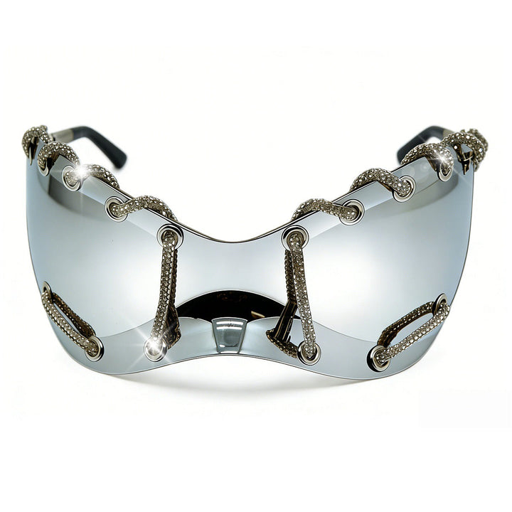 Women extravagant sunglasses with unique chain design Kalsten