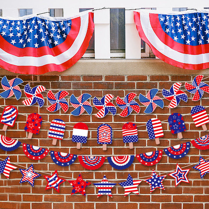 Unisex nan multi-layered fan garland made of paper for party and window decoration Kalsten