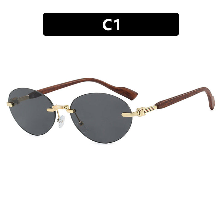 Women's fashionable sunglasses in elegant retro style with high-quality lenses and wooden details Kalsten