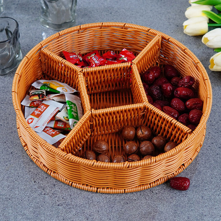 Ladies Elegant Round Storage Basket with Clear Lid Kalsten