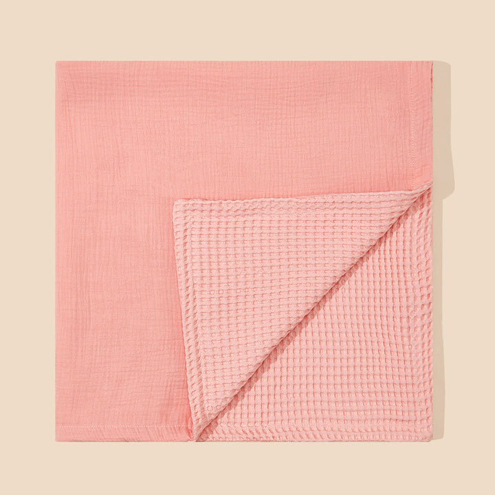 Dual-Textured Muslin Baby Blanket kalsten