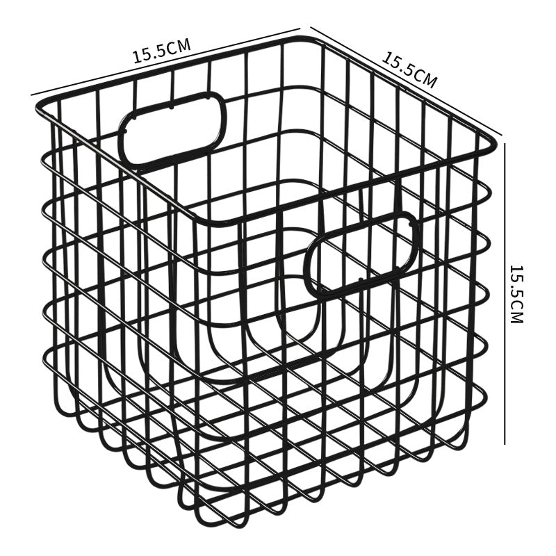 Unisex Wire Storage Basket with Ergonomic Handles Kalsten