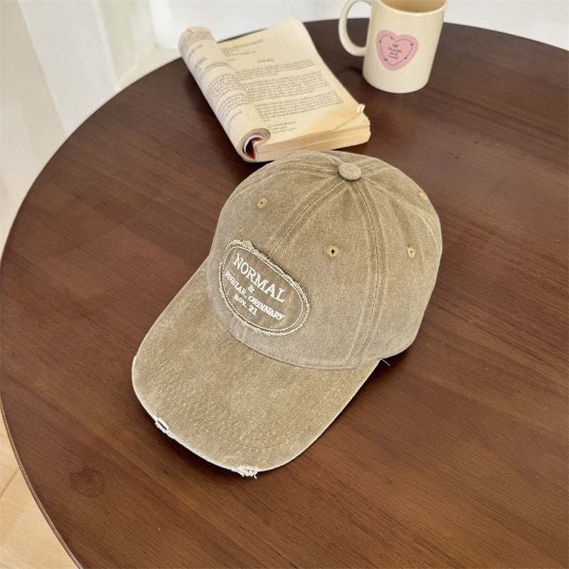 Men's Casual Distressed Cotton Baseball Cap Kalsten