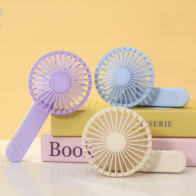 Women Portable Hand Fan with Integrated Handle and USB Connection Kalsten