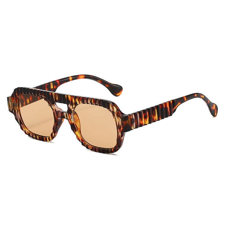 Ladies fashionable sunglasses in futuristic design with textured frame Kalsten