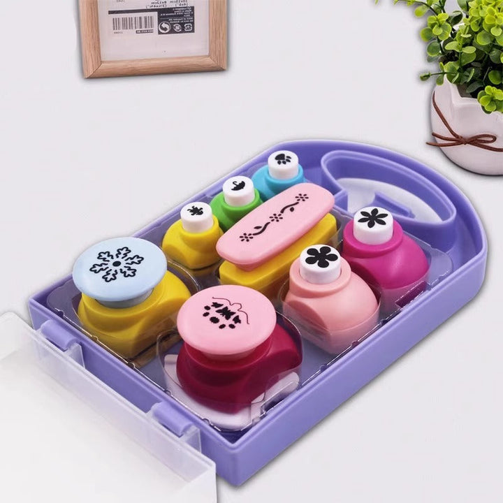 Kalsten | Safe Craft Scissors and Punch Set for Children
