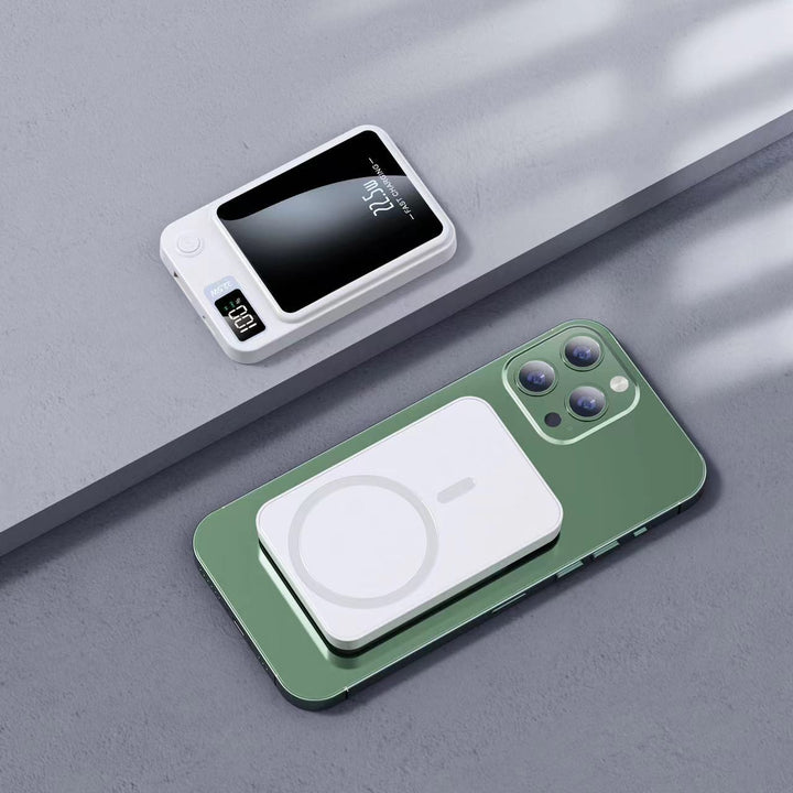 Portable power bank with intelligent LCD display and wireless charging function Kalsten
