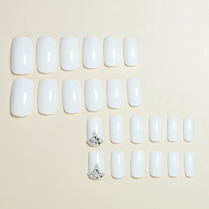 Luxury Press-On Nail Design with Rhinestone Accents Kalsten