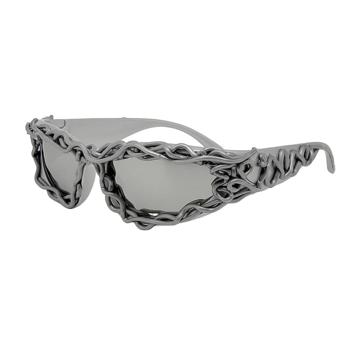 Women's extravagant design sunglasses with creatively structured frame Kalsten