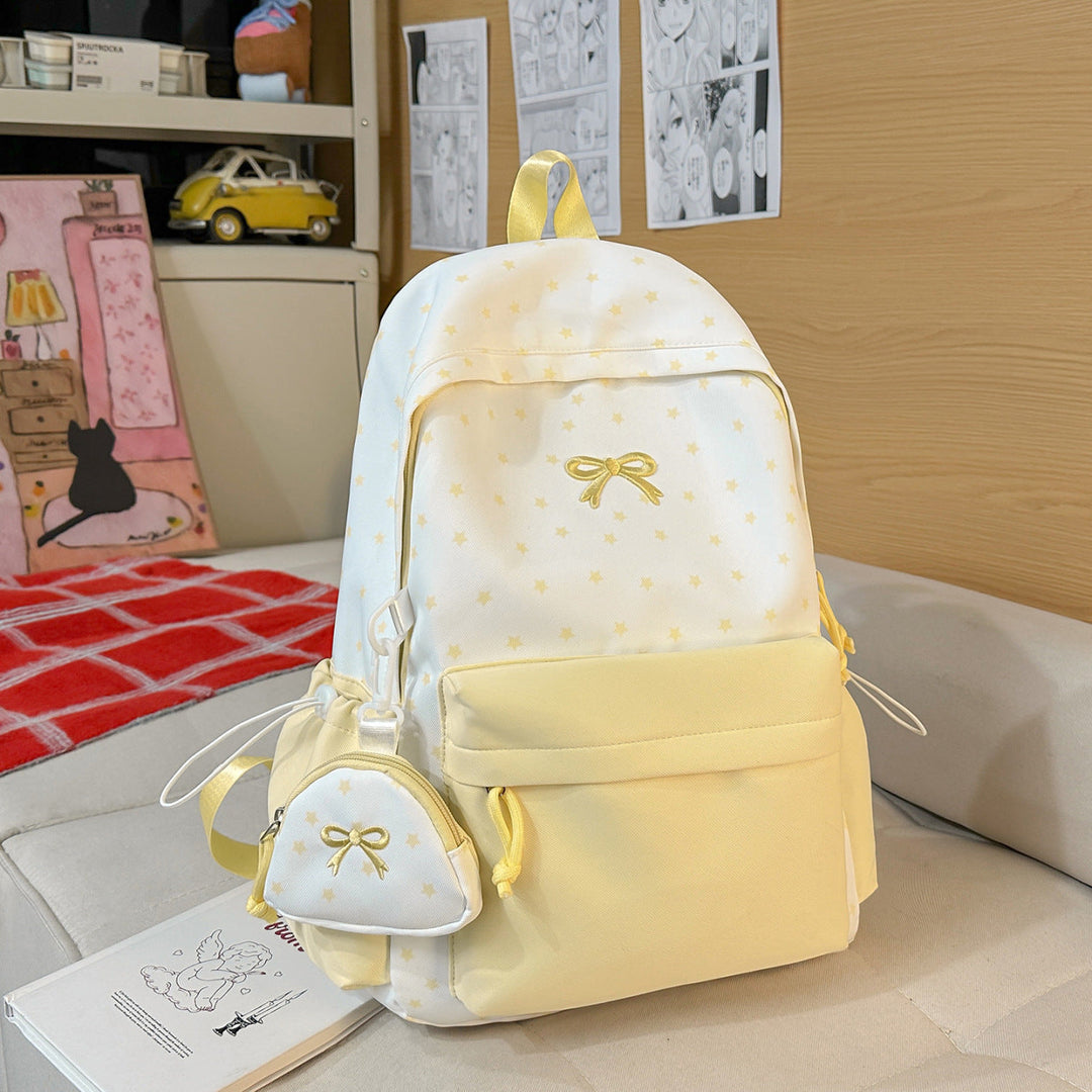 Playful Bow-Embellished Backpack Kalsten