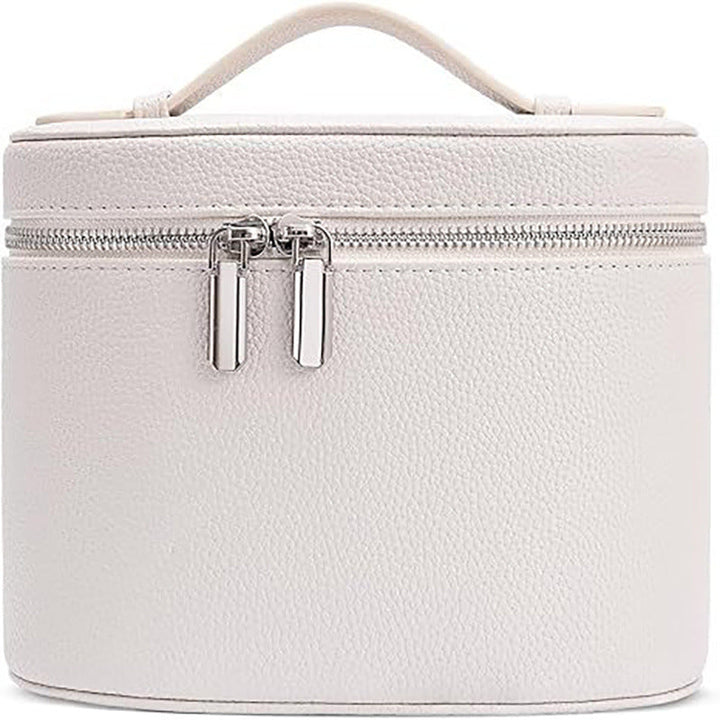 Cosmetic bag with practical carrying handle and double zipper Kalsten