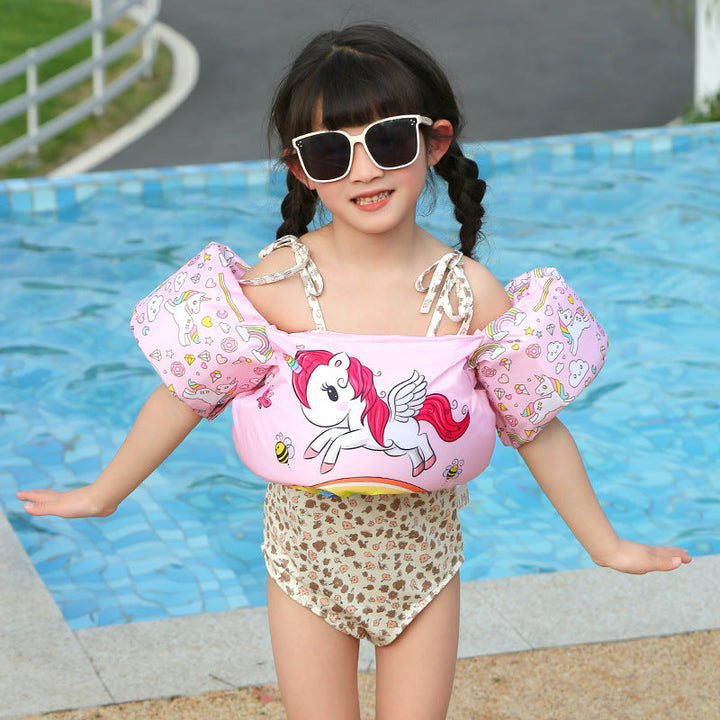 Women's Inflatable Swim Aid with Colorful Flamingo Design Kalsten