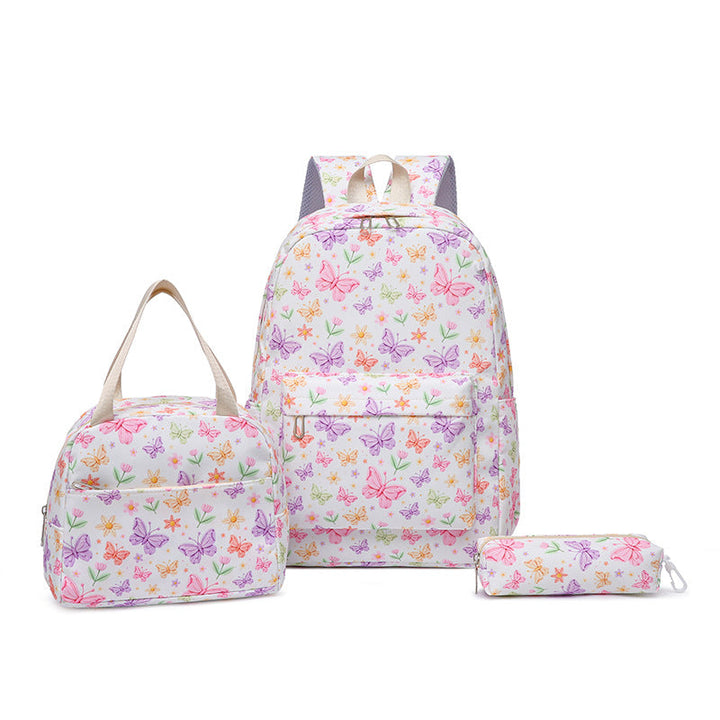 Set consisting of backpack, lunch bag and pencil case Kalsten