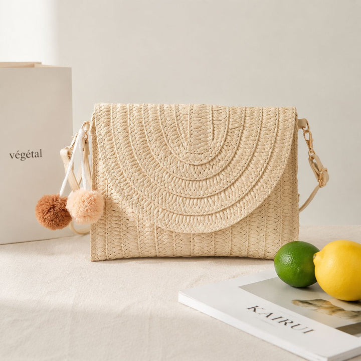 Handcrafted Shoulder Bag Made of Woven Material Kalsten