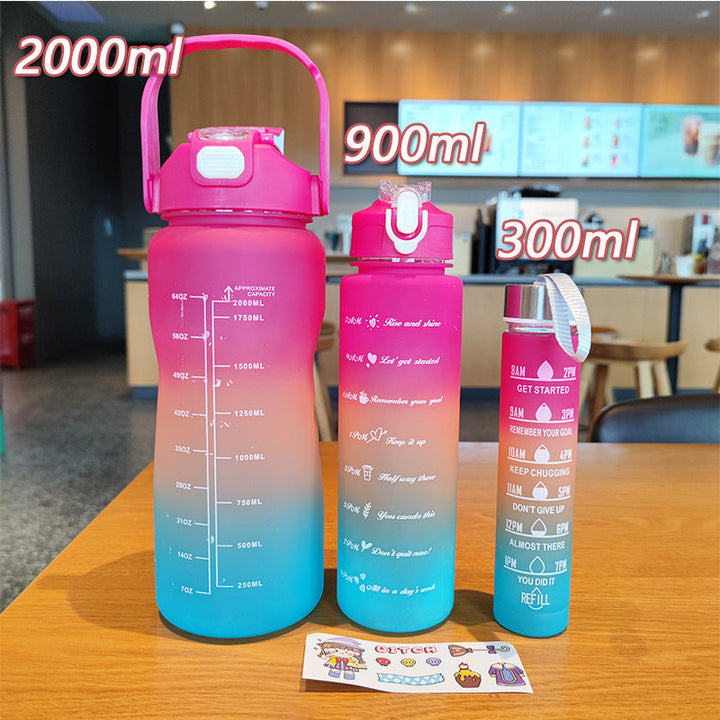 Women's ergonomic water bottle with motivational markings Kalsten